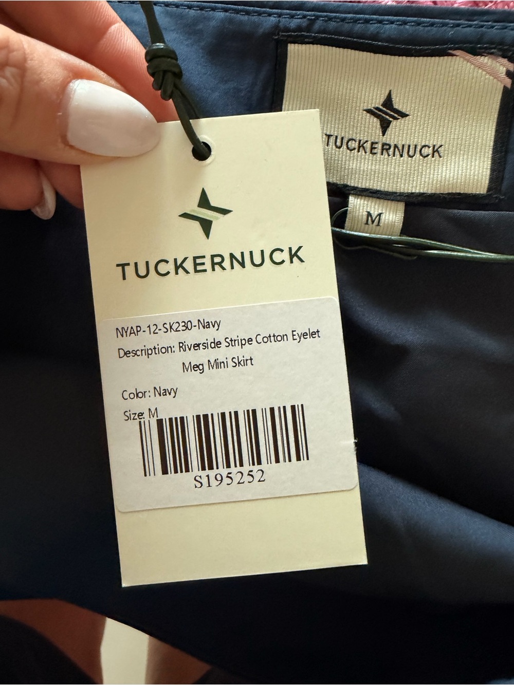 Tuckernuck Navy Meg Mini Skirt and Shirt Set BNWT - Picture 11 of 15